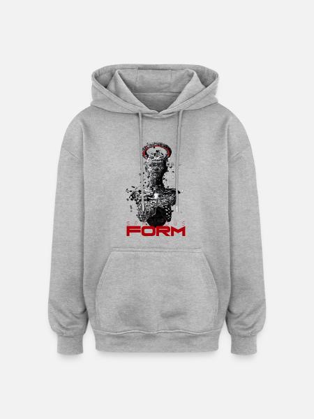 Spacious Form DMSS - Oversized Unisex Hoodie - heather grey