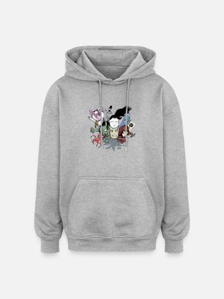 Monster cloud - Oversized Unisex Hoodie - heather grey