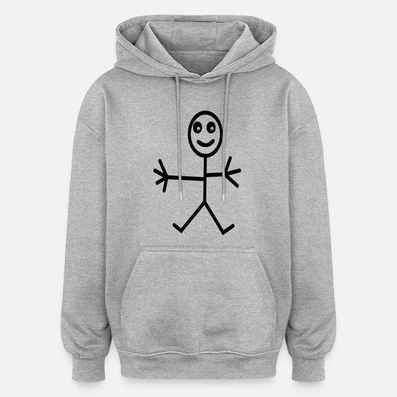 fun - Oversized Unisex Hoodie - heather grey