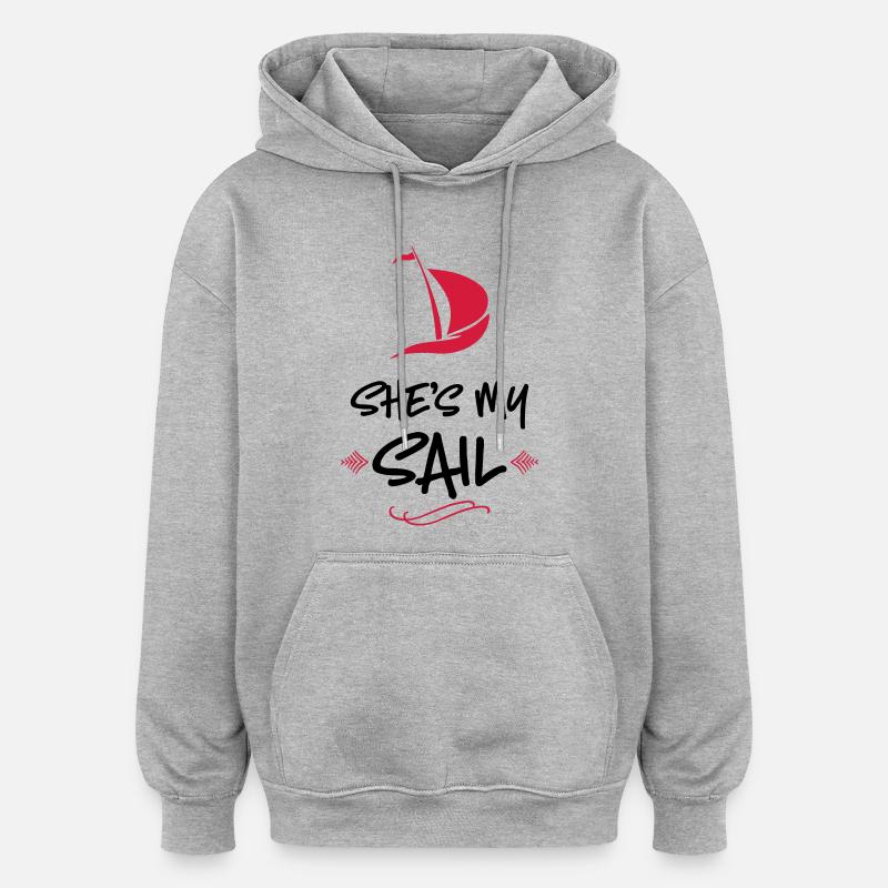 wedding - Oversized Unisex Hoodie - heather grey