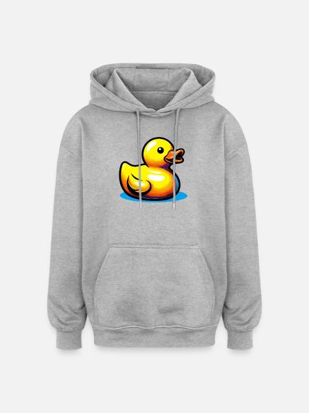 Duckling Duck Duck Duck - Oversized Unisex Hoodie - heather grey