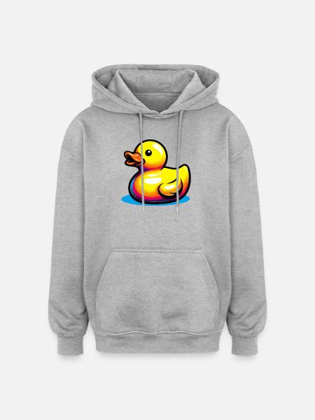 Duckling Duck Duck Duck - Oversized Unisex Hoodie - heather grey