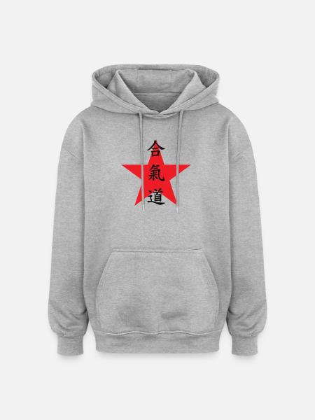 Aikido - Martial Art - Aikido - Oversized Unisex Hoodie - heather grey