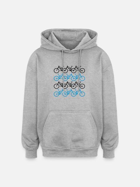 cycling - Oversized Unisex Hoodie - heather grey