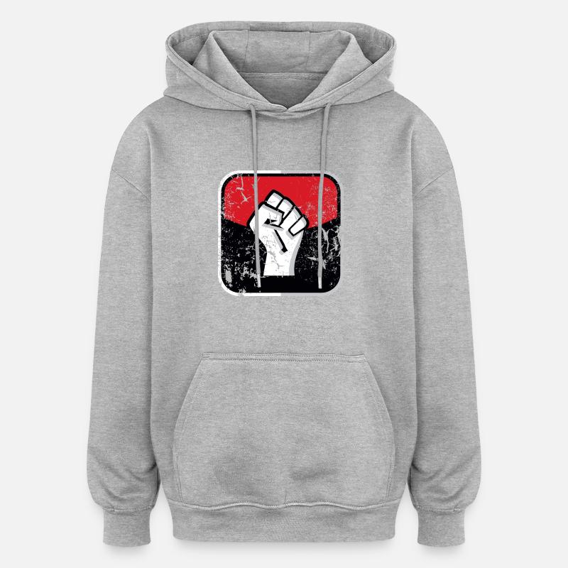 Faust - Symbol (used) - Oversized Unisex Hoodie - Grau meliert