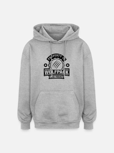 property_of_wolfpack_1_f1 - Oversized Unisex Hoodie - heather grey