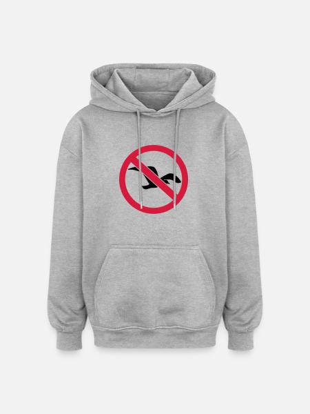 Seagull - Oversized Unisex Hoodie - heather grey