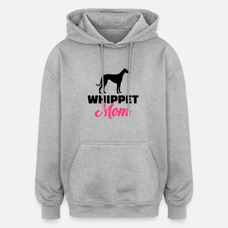 Whippet - Sweat à capuche oversize unisexe - gris chiné