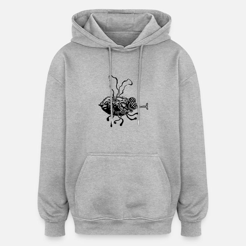 Dicker Brummer - Oversized Unisex Hoodie - Grau meliert