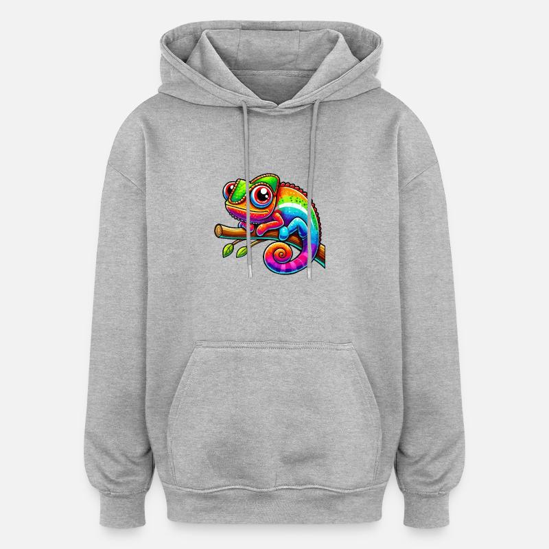 Chameleon Comic - Oversized Unisex Hoodie - heather grey
