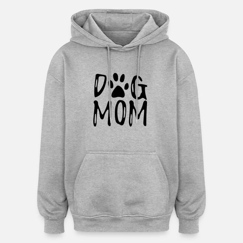 mais maman - Sweat à capuche oversize unisexe - gris chiné