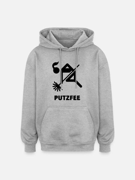 Putzfee / Housekeeper - Oversized Unisex Hoodie - heather grey