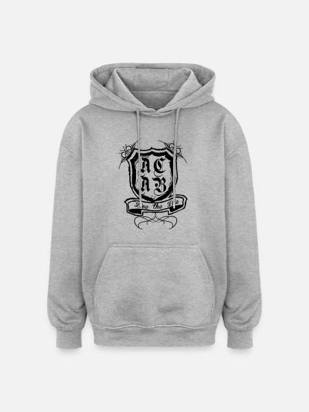 acab - Oversized Unisex Hoodie - Grau meliert