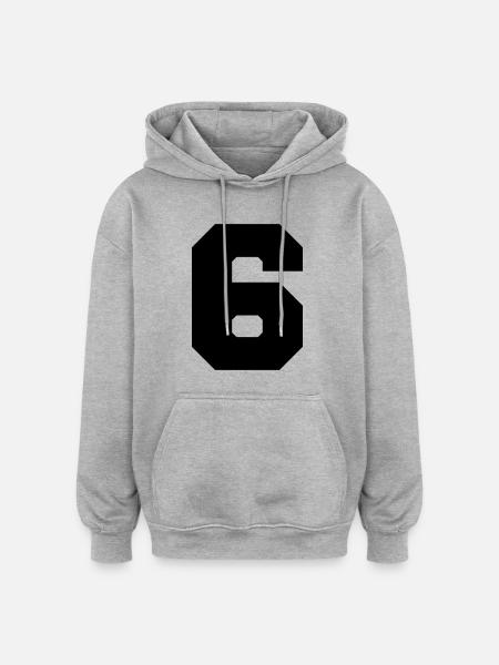 6 - Oversized Unisex Hoodie - heather grey