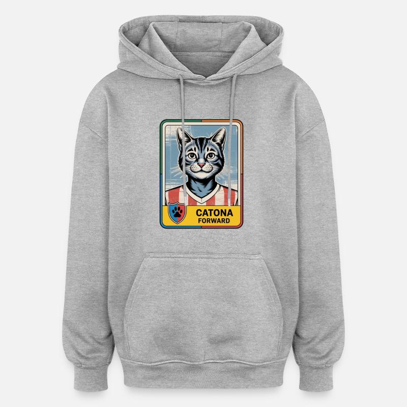 La légende - Sweat à capuche oversize unisexe - gris chiné