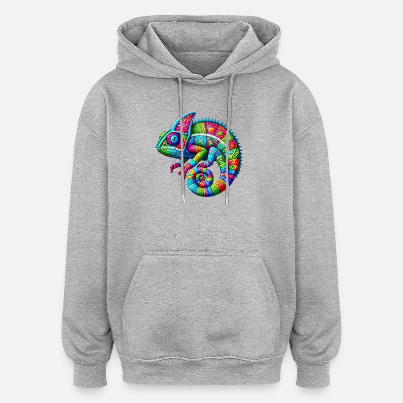 Chameleon - Oversized Unisex Hoodie - heather grey