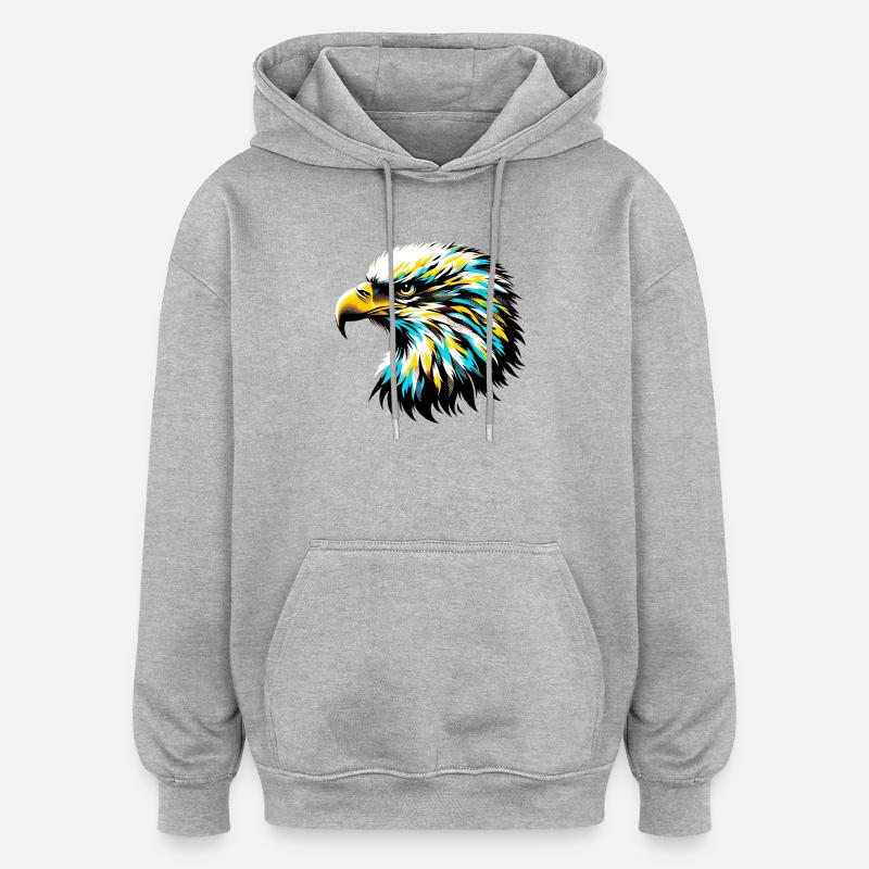 Eagle - Oversized Unisex Hoodie - heather grey