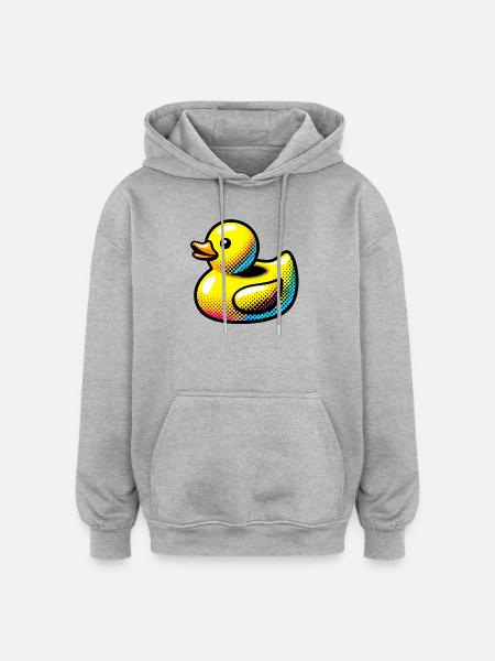 Duckling Duck Duck Duck - Oversized Unisex Hoodie - heather grey