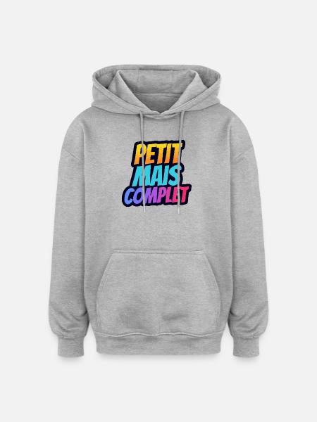 Petit mais complet - Oversized Unisex Hoodie - heather grey