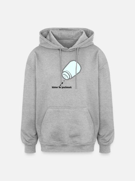 kleiner Vorgeschmack - Oversized Unisex Hoodie - Grau meliert