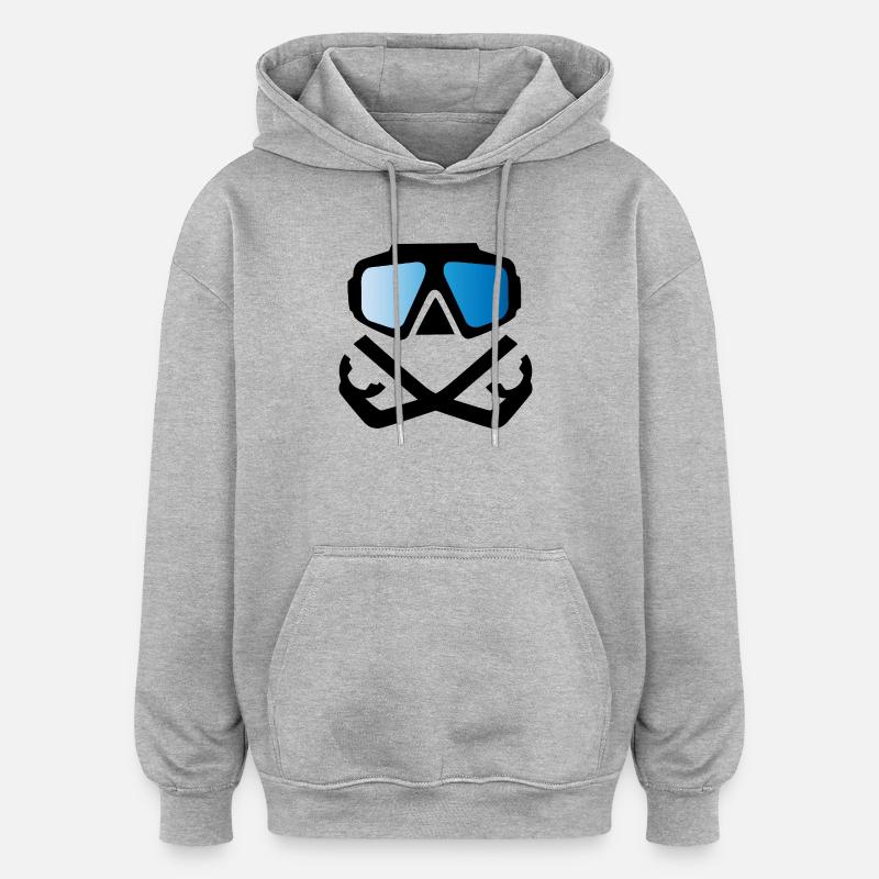 Dive - Oversized Unisex Hoodie - heather grey