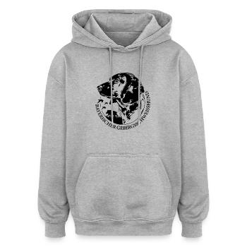 BAYERISCHER GEBIRGSSCHWEIßHUND Jagdhunde Wilsigns - Oversized Unisex Hoodie - Grau meliert - Vorne - Noah (186cm)