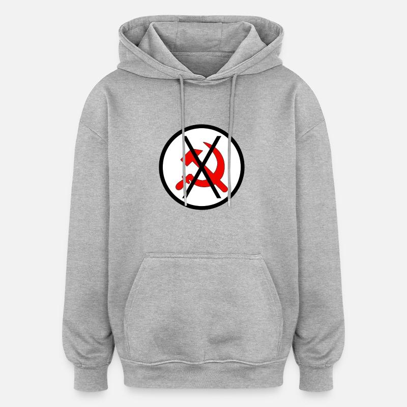 symbol - Sweat à capuche oversize unisexe - gris chiné