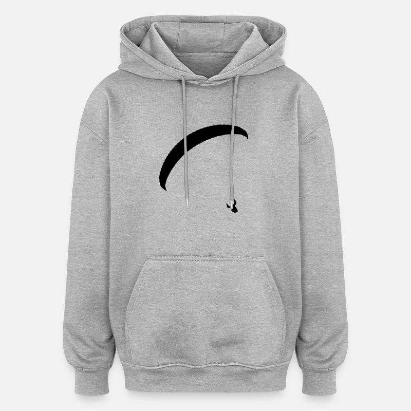 Gleitschirm - Oversized Unisex Hoodie - Grau meliert