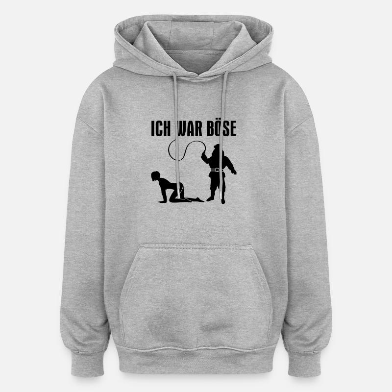 EVIL - Sweat à capuche oversize unisexe - gris chiné