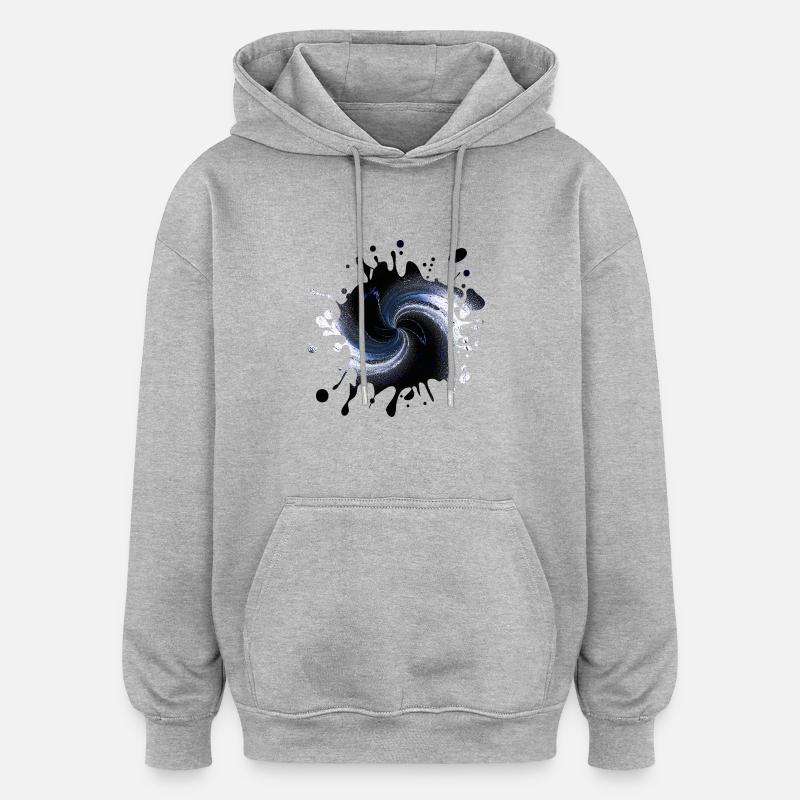 Splash Tinte - Oversized Unisex Hoodie - Grau meliert