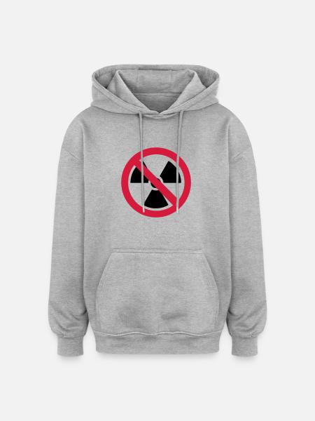 No atomic energy - Oversized Unisex Hoodie - heather grey