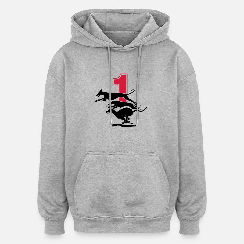 NR. 1 - Oversized Unisex Hoodie - heather grey