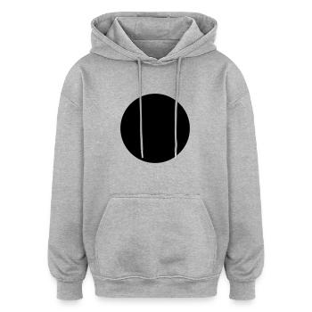 Punkt. - Oversized Unisex Hoodie - Grau meliert - Vorne - Noah (186cm)