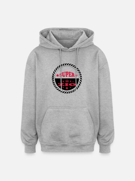 Super zio - Oversized Unisex Hoodie - heather grey