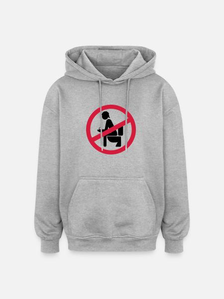 no shit sherlock - Oversized Unisex Hoodie - heather grey