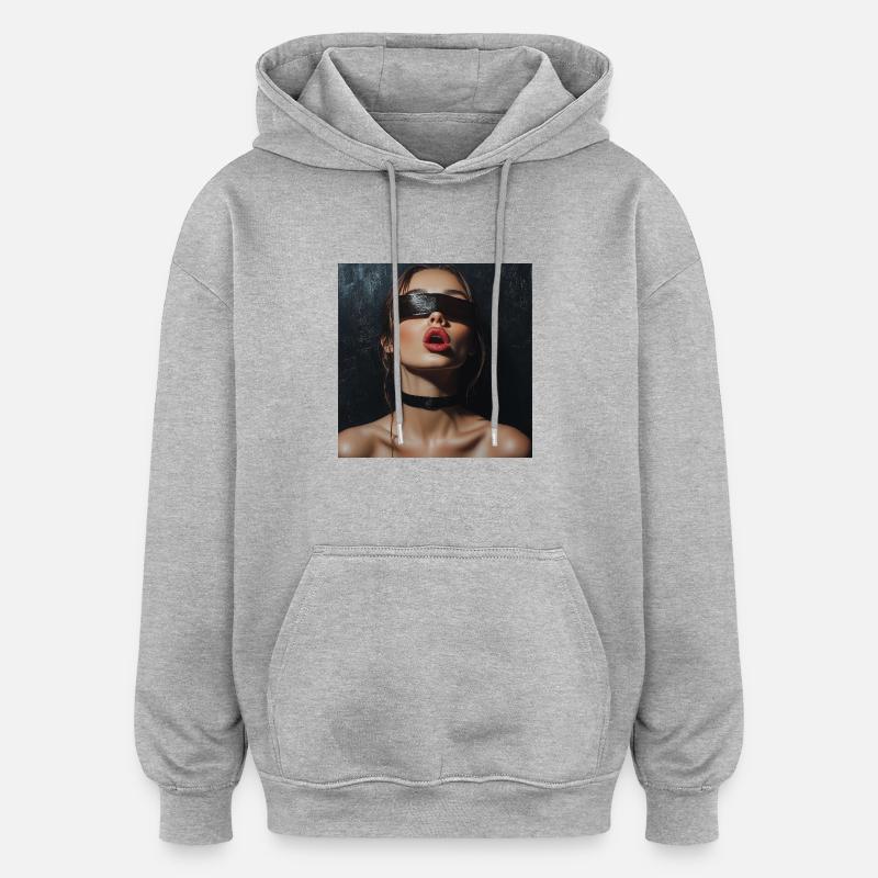 Impudent - Sweat à capuche oversize unisexe - gris chiné