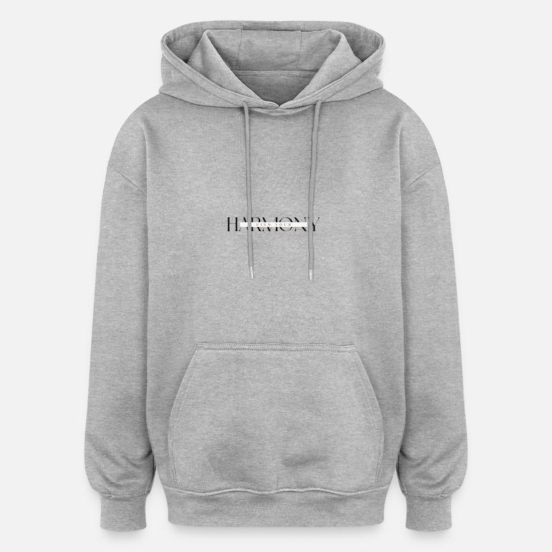 Harmony - Oversized Unisex Hoodie - Grau meliert