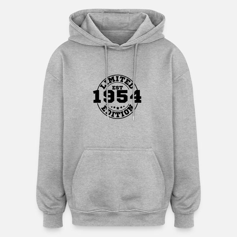 1954 limited edition - Sweat à capuche oversize unisexe - gris chiné