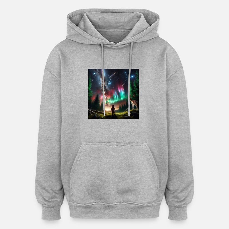 Le Patronus de Lucía - Sweat à capuche oversize unisexe - gris chiné