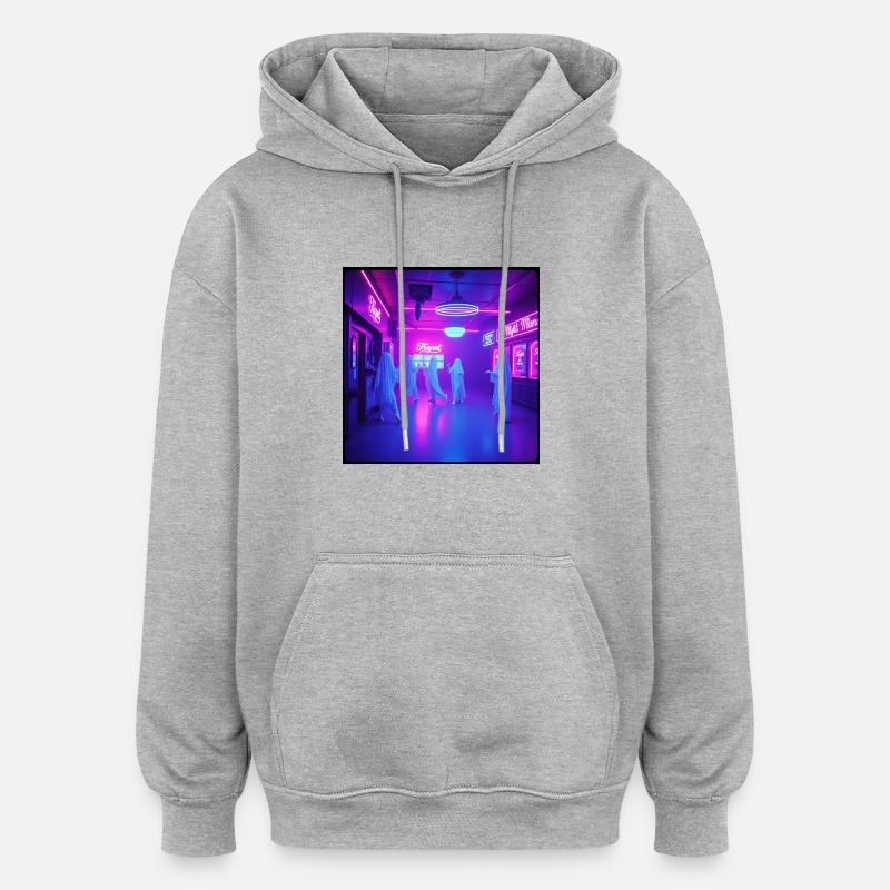 SWS GHOST - Sweat à capuche oversize unisexe - gris chiné