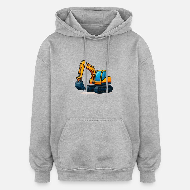 bagger comic 1 - Oversized Unisex Hoodie - Grau meliert