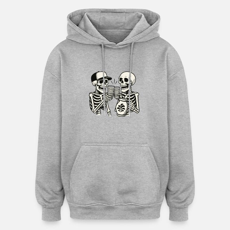 Bembel Buddys - Oversized Unisex Hoodie - Grau meliert