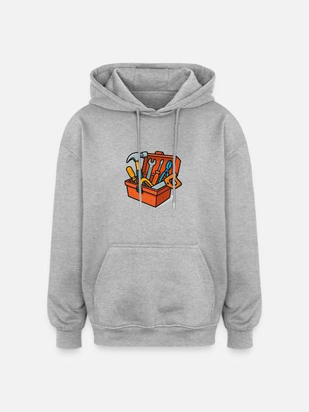 toolbox - Oversized Unisex Hoodie - heather grey