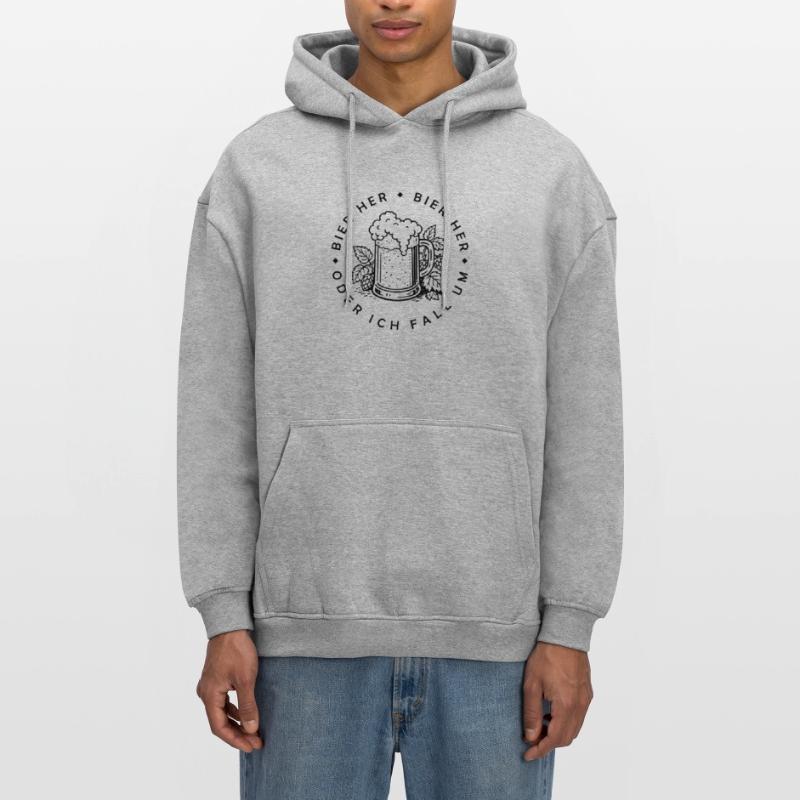 Bees here - Oder ich fall um! Oversized Unisex Hoodie