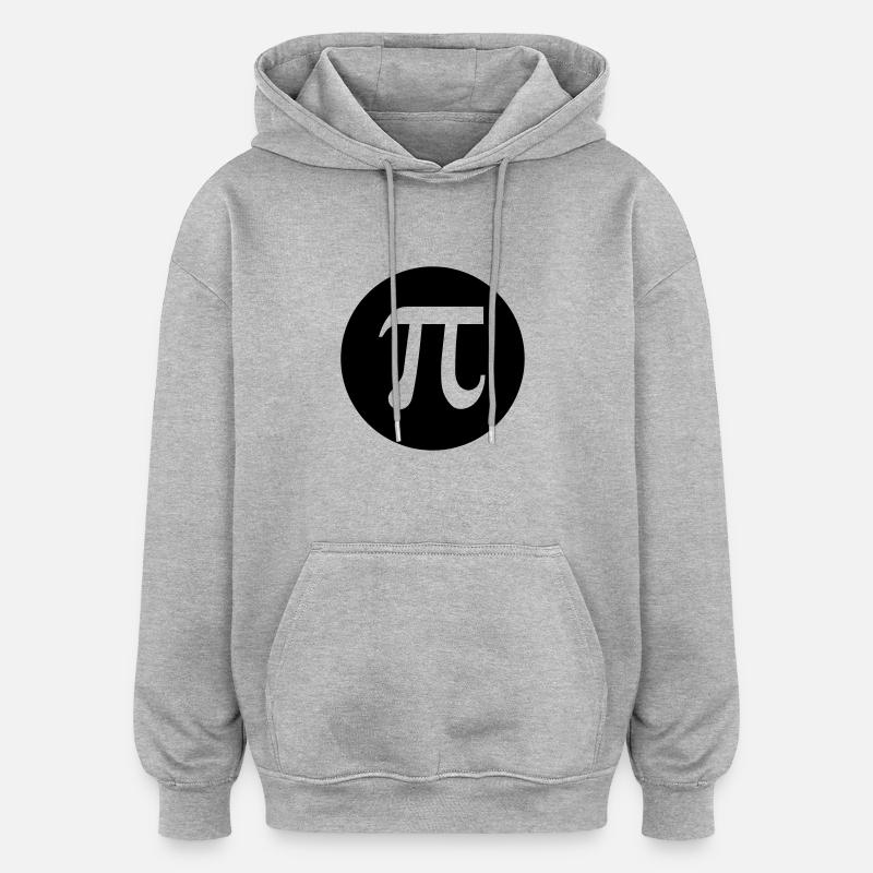 Universelles Zeichen / Mathe - Oversized Unisex Hoodie - Grau meliert