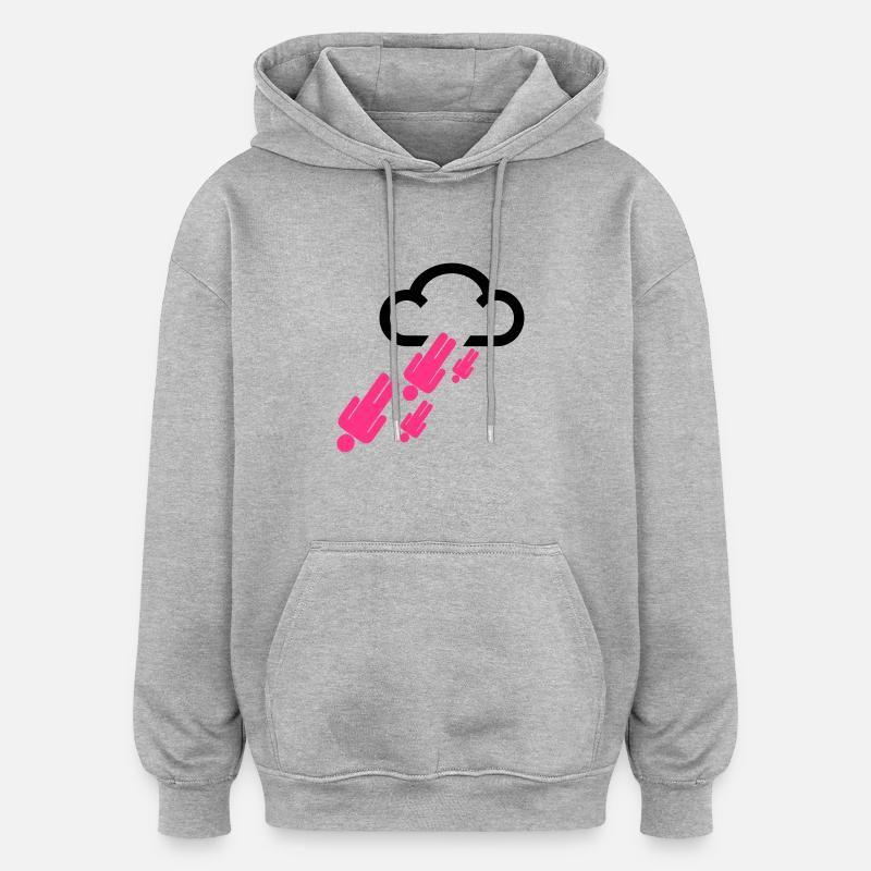 rainingmen - Oversized Unisex Hoodie - heather grey