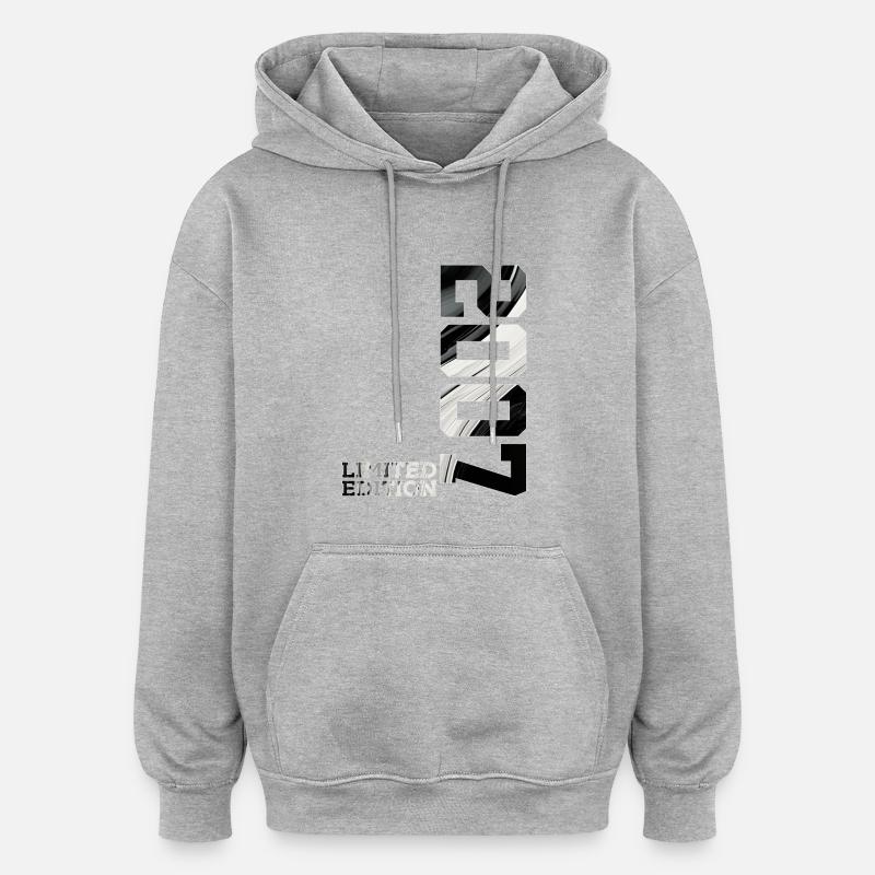 19TH BIRTHDAY LIMITED EDITION 2007 - Oversized Unisex Hoodie - heather grey