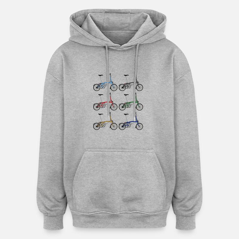 Brompton Bikes - Oversized Unisex Hoodie - heather grey
