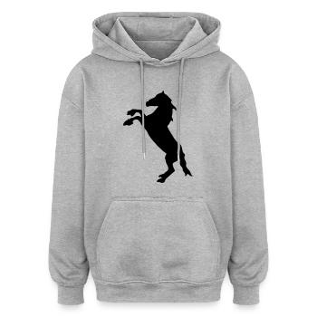 Con - Oversized Unisex Hoodie - heather grey - Front - Noah (186cm)