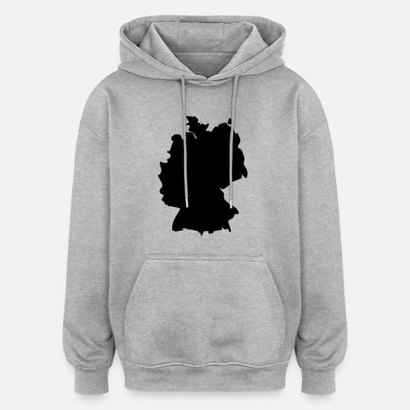 Germany - Sweat à capuche oversize unisexe - gris chiné